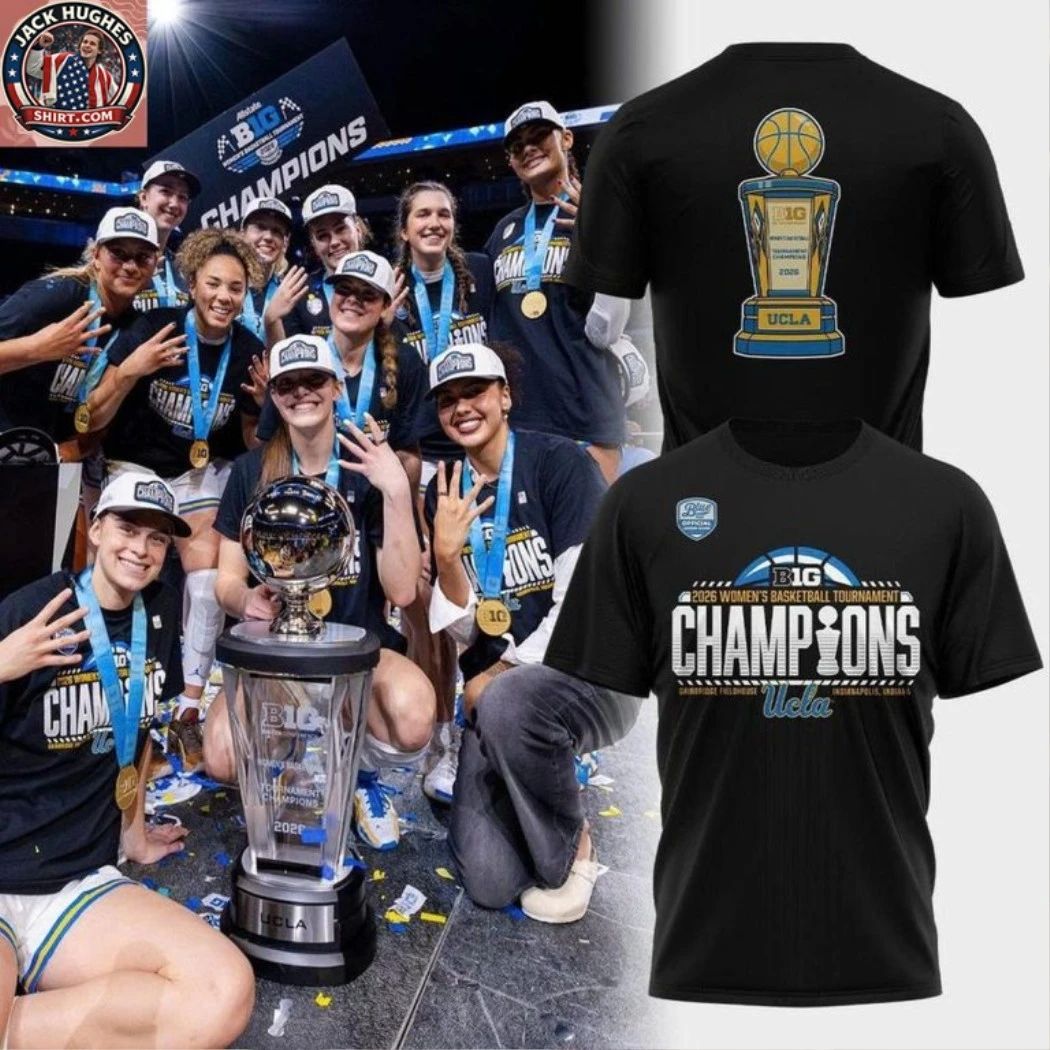 UCLA Women’s Basketball 2026 Big Ten Tournament Champions Cup Logo Two Sided T-Shirt