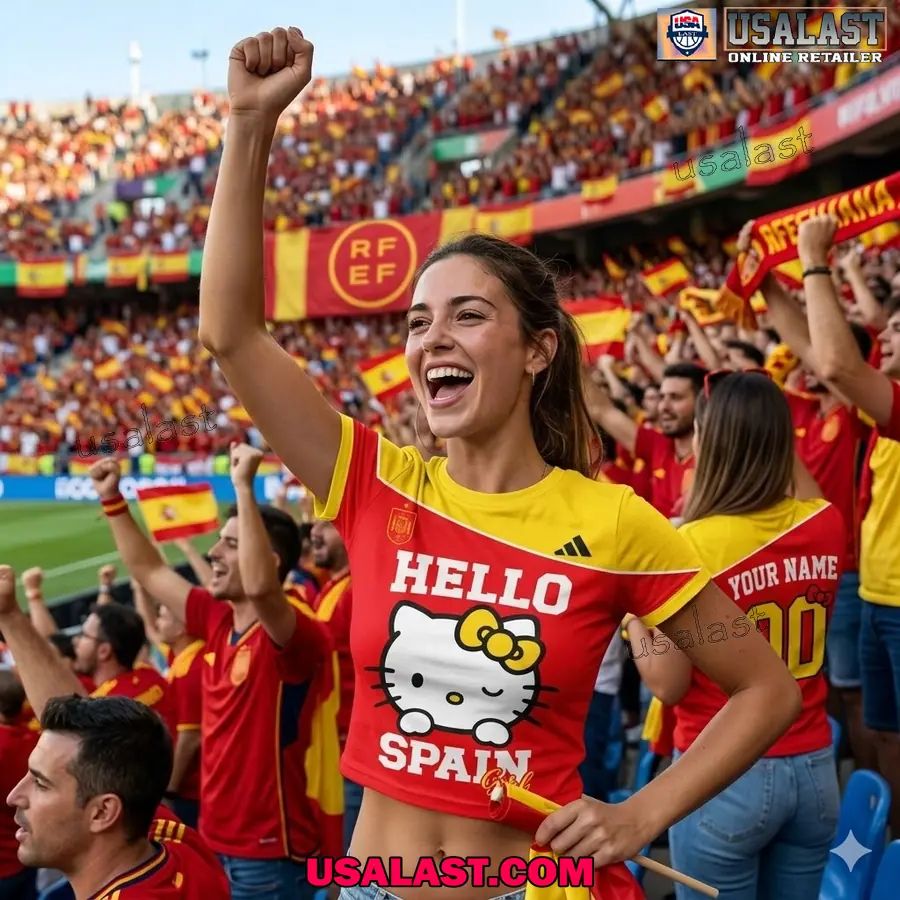 Personalized Spain World Cup 2026 Women Baby Tee