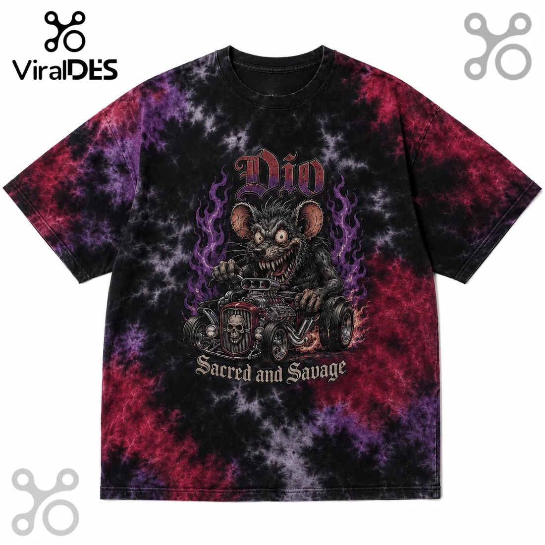 Dio Sacred and Savage Tie-Dye T-Shirt