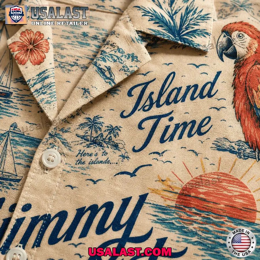 Jimmy Buffett Island Time Summer Hawaiian Shirt
