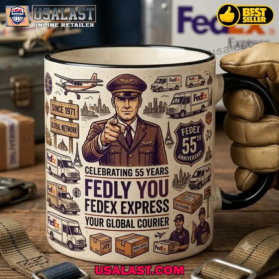 FedEx 55th Anniversary 3D Coffee Mug