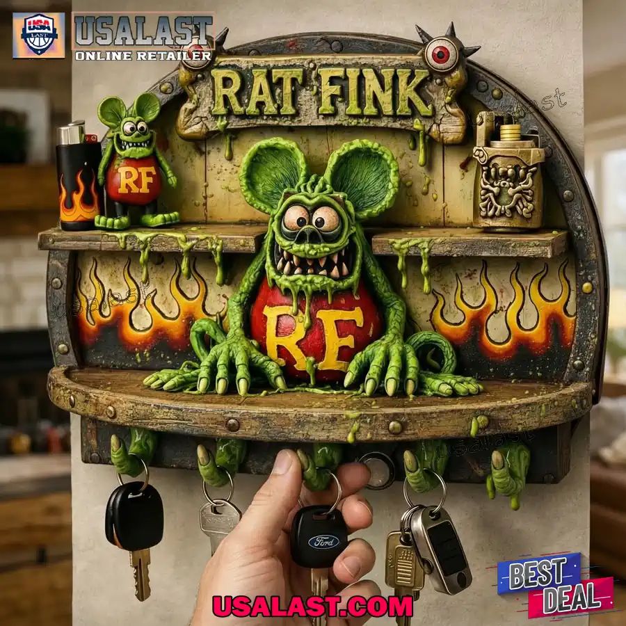 Rat Fink Garage Key Holder