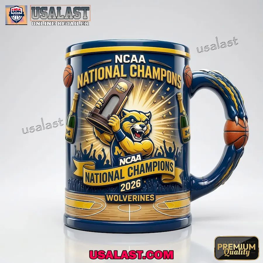Michigan Wolverines NCAA Basketball Champions 2026 Coffee Mug