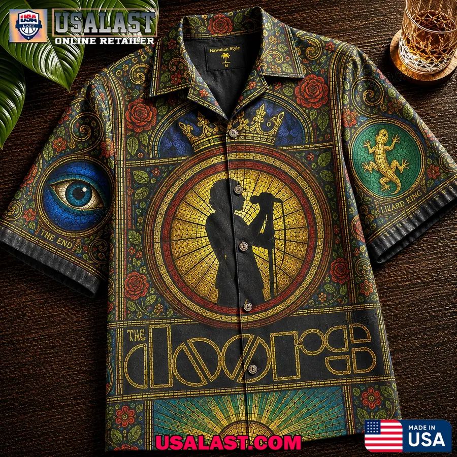 The Doors Jim Morrison Silhouette Hawaiian Shirt
