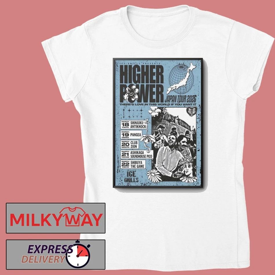 Higher Power Japan Tour 2026 Poster shirt