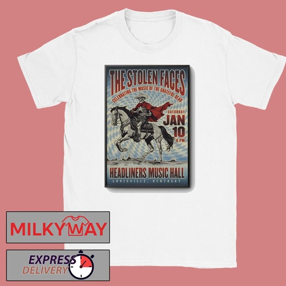 The Stolen Faces Jan 10 2026 Headliners Music Hall Show Poster shirt