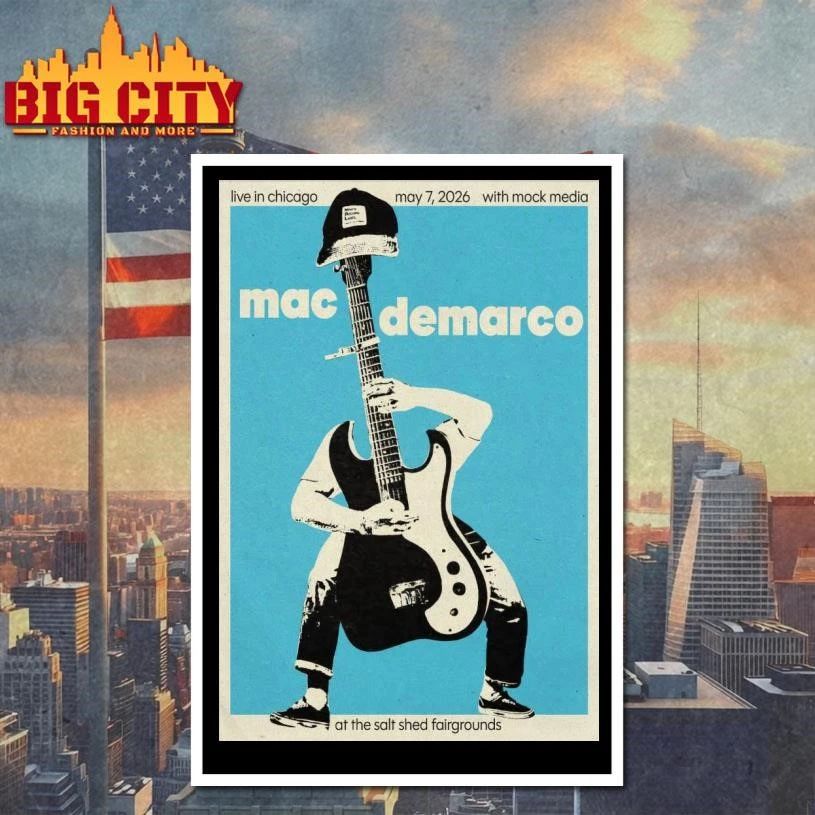 Mac Demarco The Salt Shed, Chicago IL May 7 2026 Poster Shirt