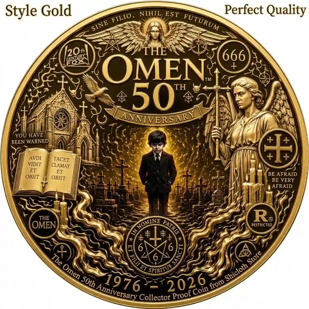 The Omen 50th Anniversary Collector Proof Coin