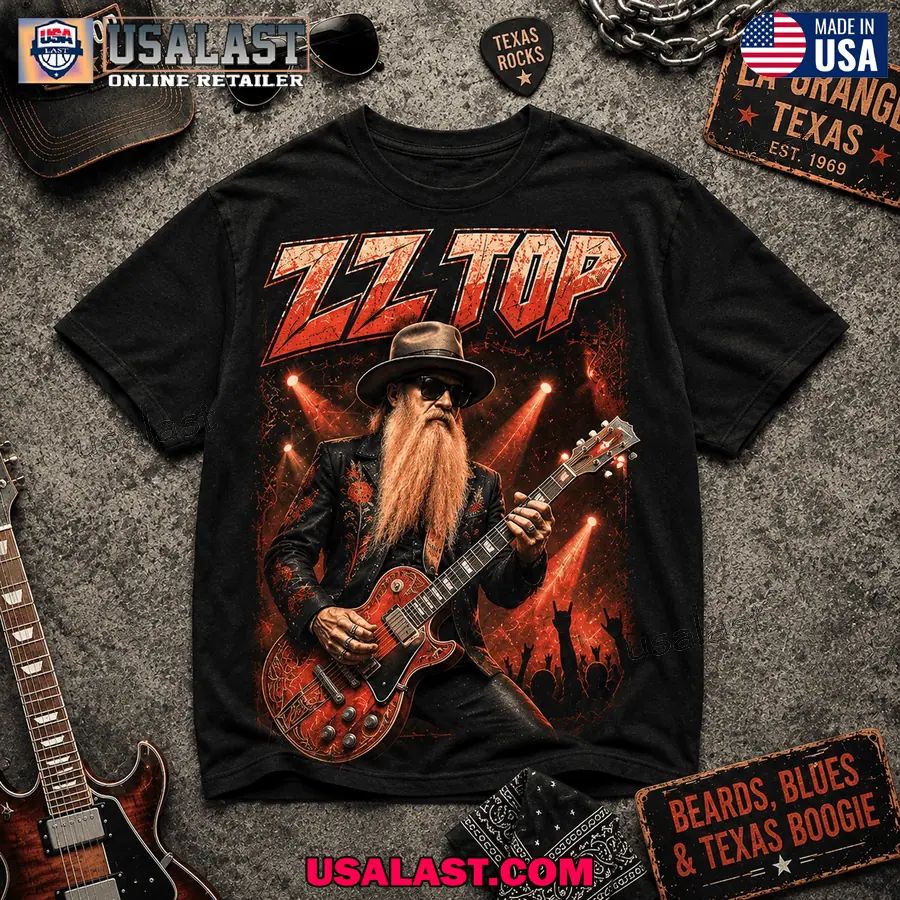 I Love Rock Music And ZZ Top Too Classic Tee Shirt