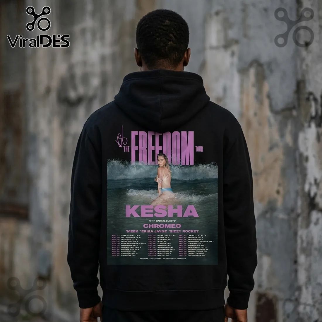 Kesha x The Freedom Tour 2026 Limited Edition Hoodie