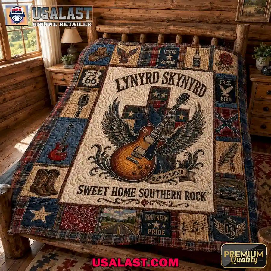 Lynyrd Skynyrd Sweet Home Southern Rock Quilt Blanket