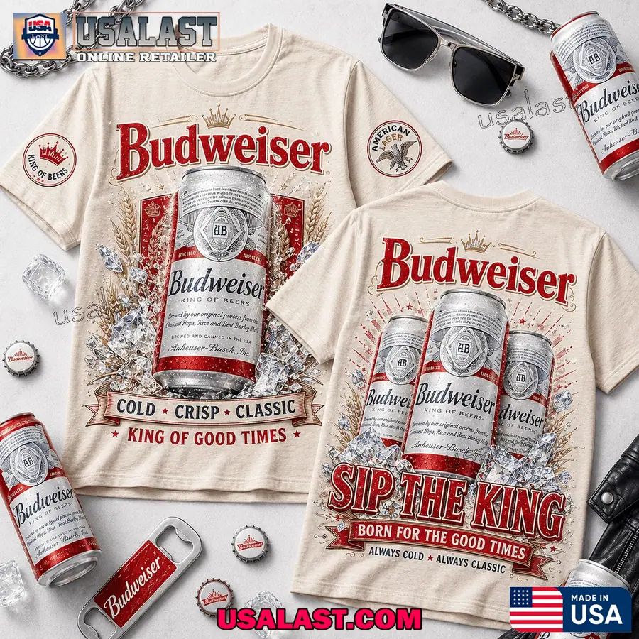 Budweiser Sip The King 3D T-Shirt