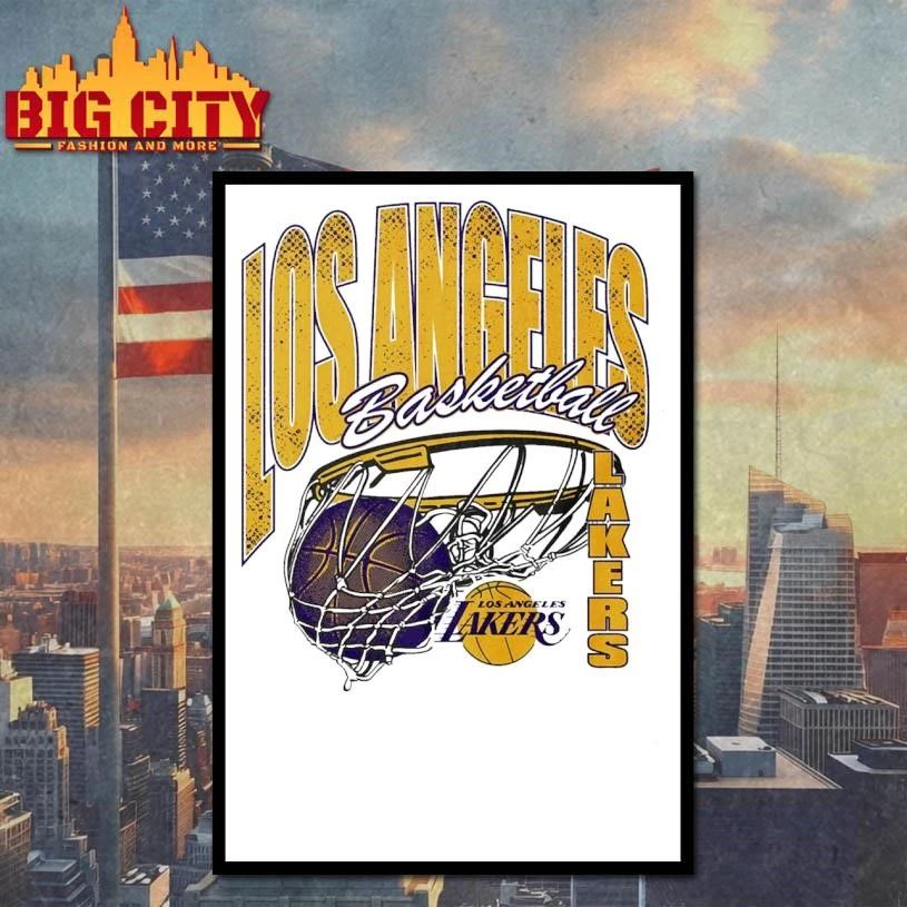 Awesome Los Angeles Lakers Script Swish Shirt