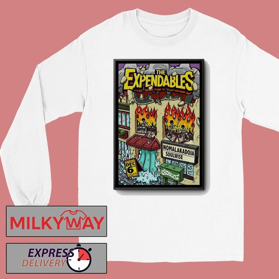 The Expendables Dec 6 2025 The Catalyst In Santa Cruz CA Poster shirt