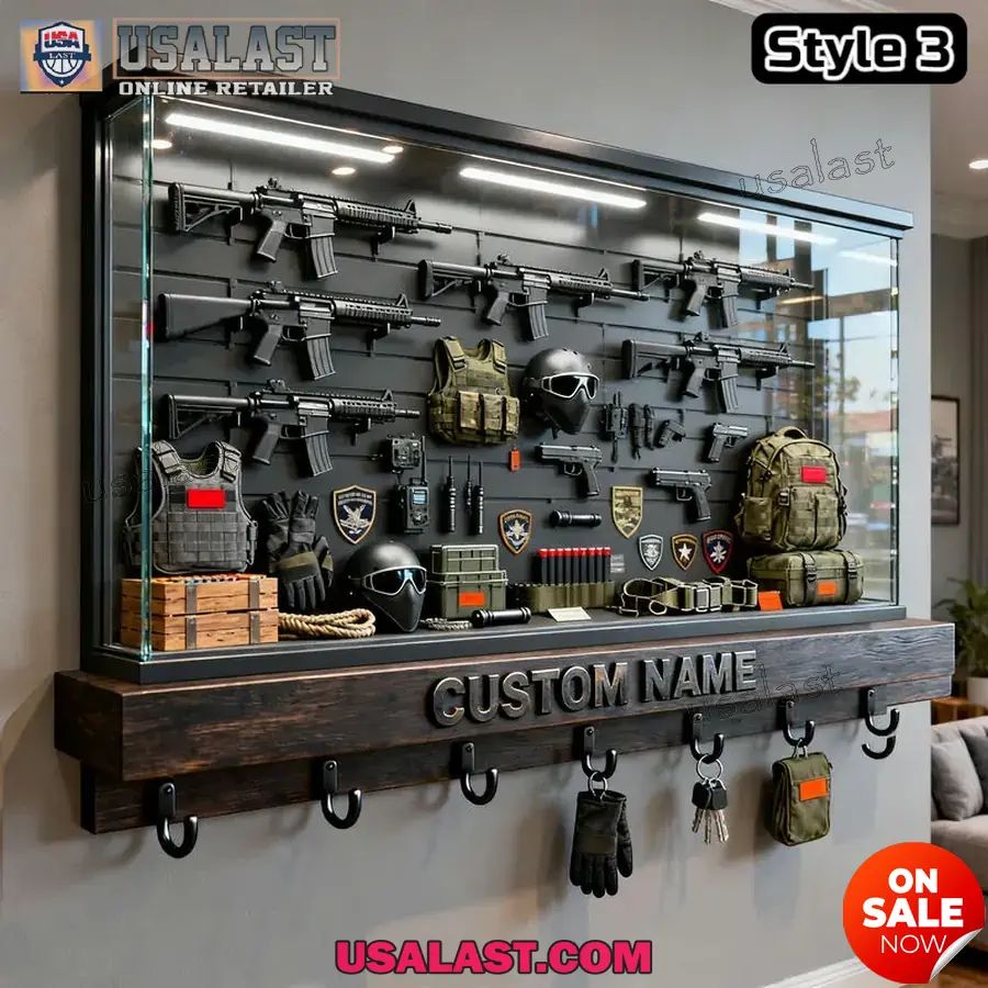 Personalized Weapon And Firearm Equipment Wall Hook