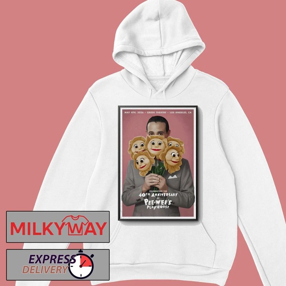 Pee-wee Herman Greek Theatre, Los Angeles CA May 4 2026 Poster shirt