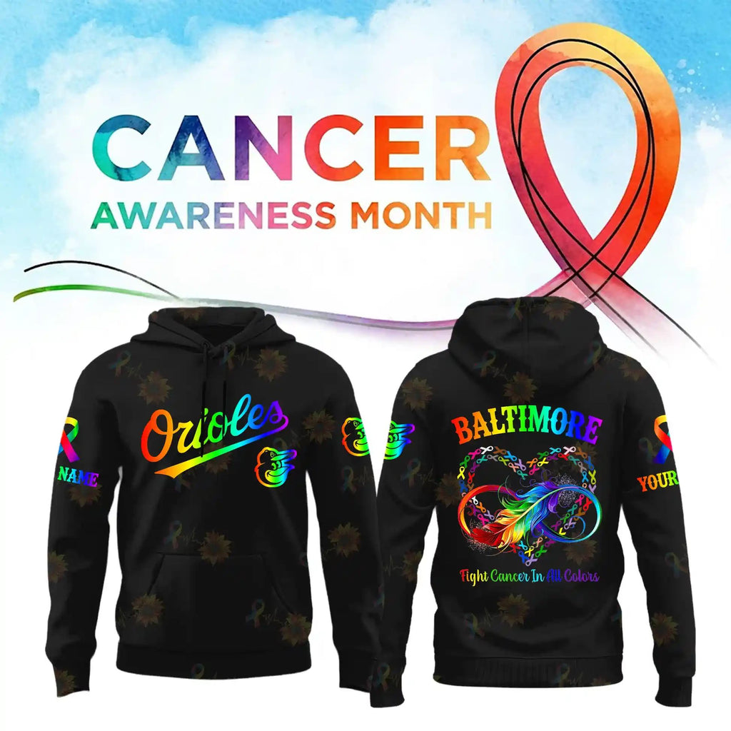 All MLB Teams x Cancer Awareness Month Personalized Special Edition Hoodie