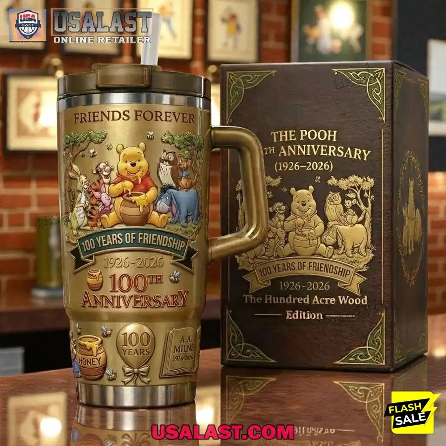 The Pooh 100th Anniversary Tumbler Friends Forever