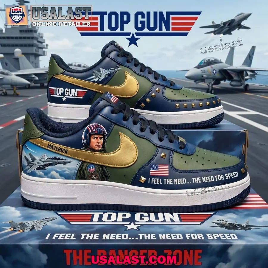 Gun 40th Anniversary Air Force 1 Sneakers Shoes