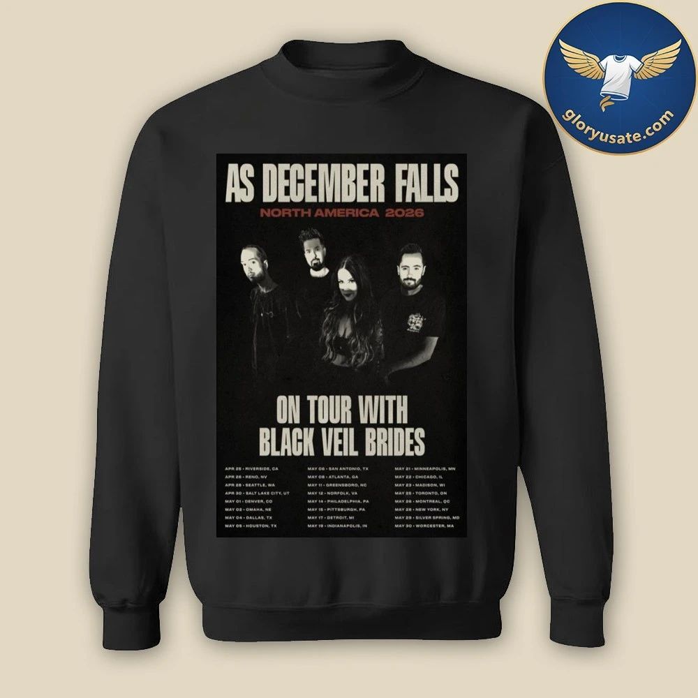 As December Falls North America 2026 Poster Shirt