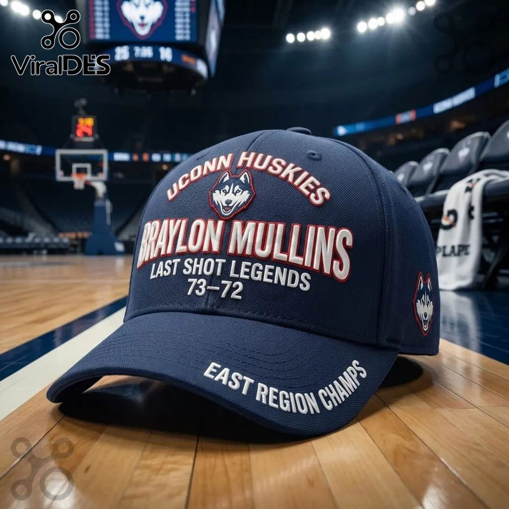 Braylon Mullins UConn Huskies East Region Champions Baseball Cap