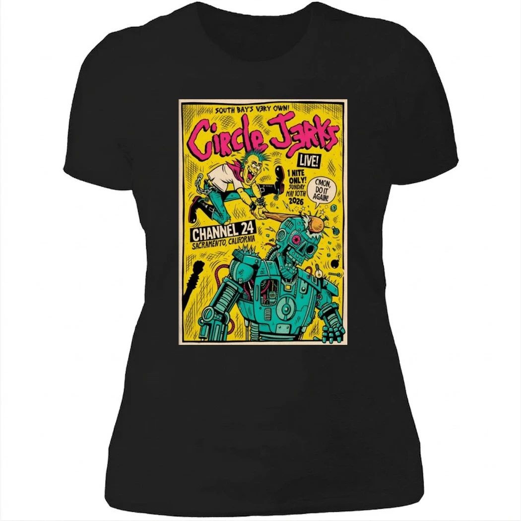 Circle Jerks 5-10-2026 Sacramento CA Poster Shirt