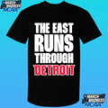 The East Runs Through Detroit Pistons Shirt