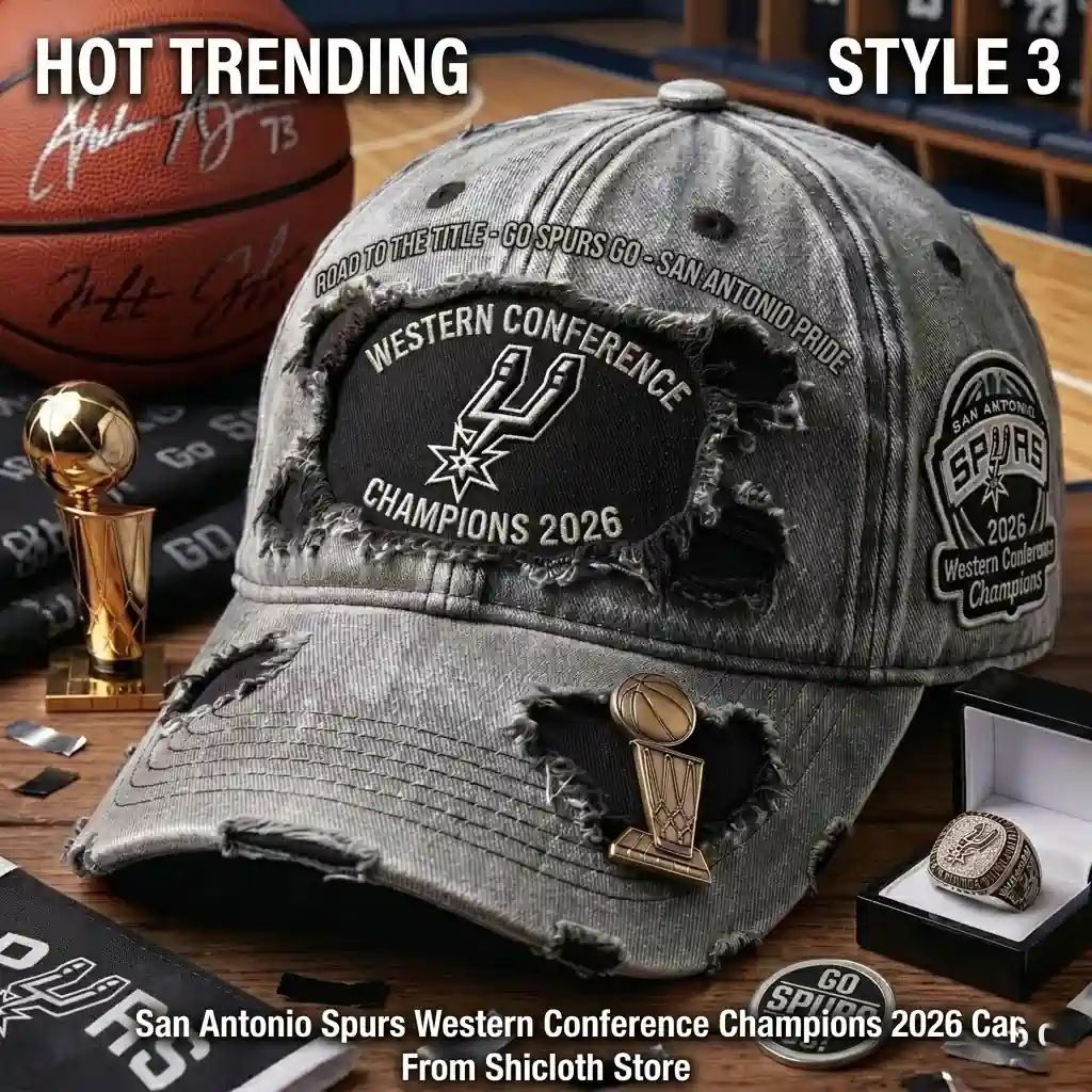 San Antonio Spurs Western Conference Champions 2026 Cap
