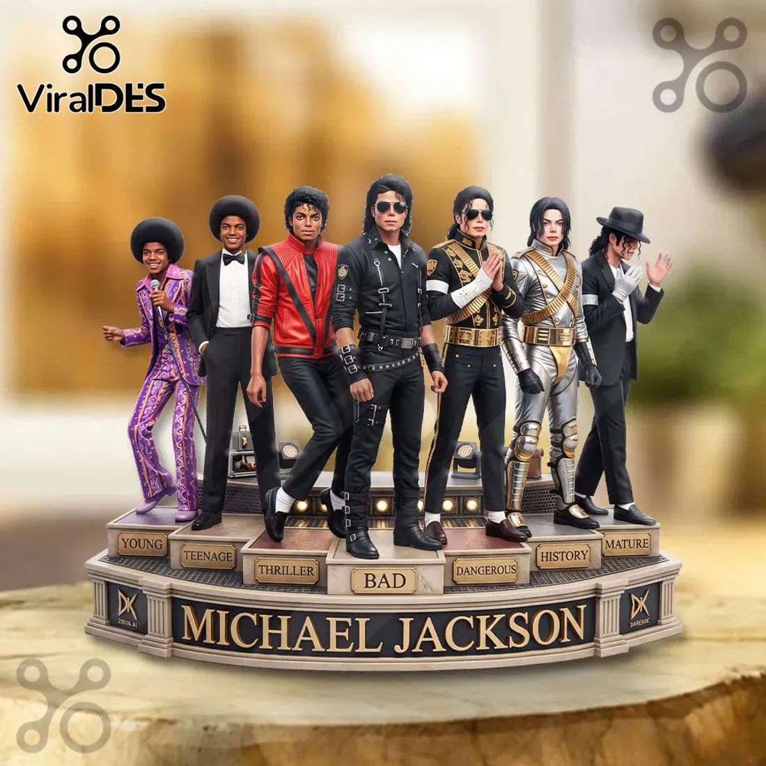 Michael Jackson Evolution Sculpted Figurine Statue
