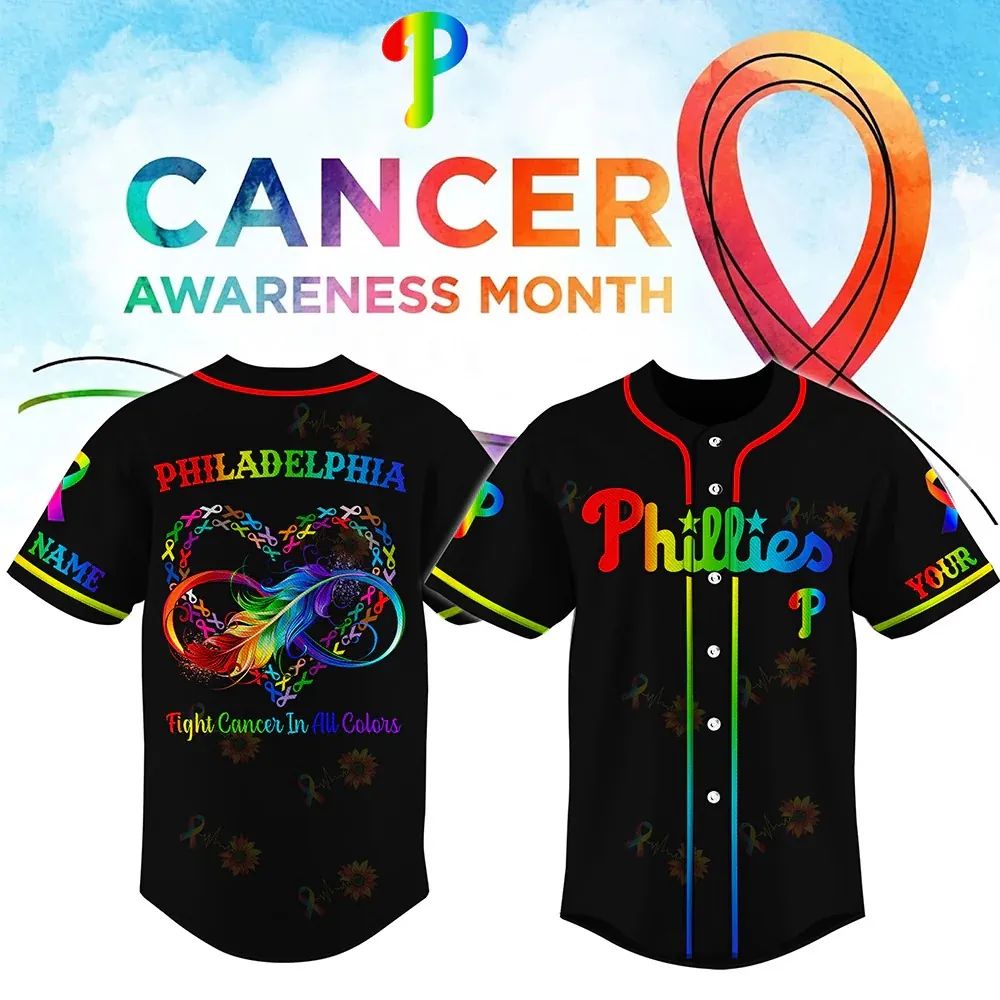 All MLB Teams x Cancer Awareness Month Personalized Special Edition Jersey