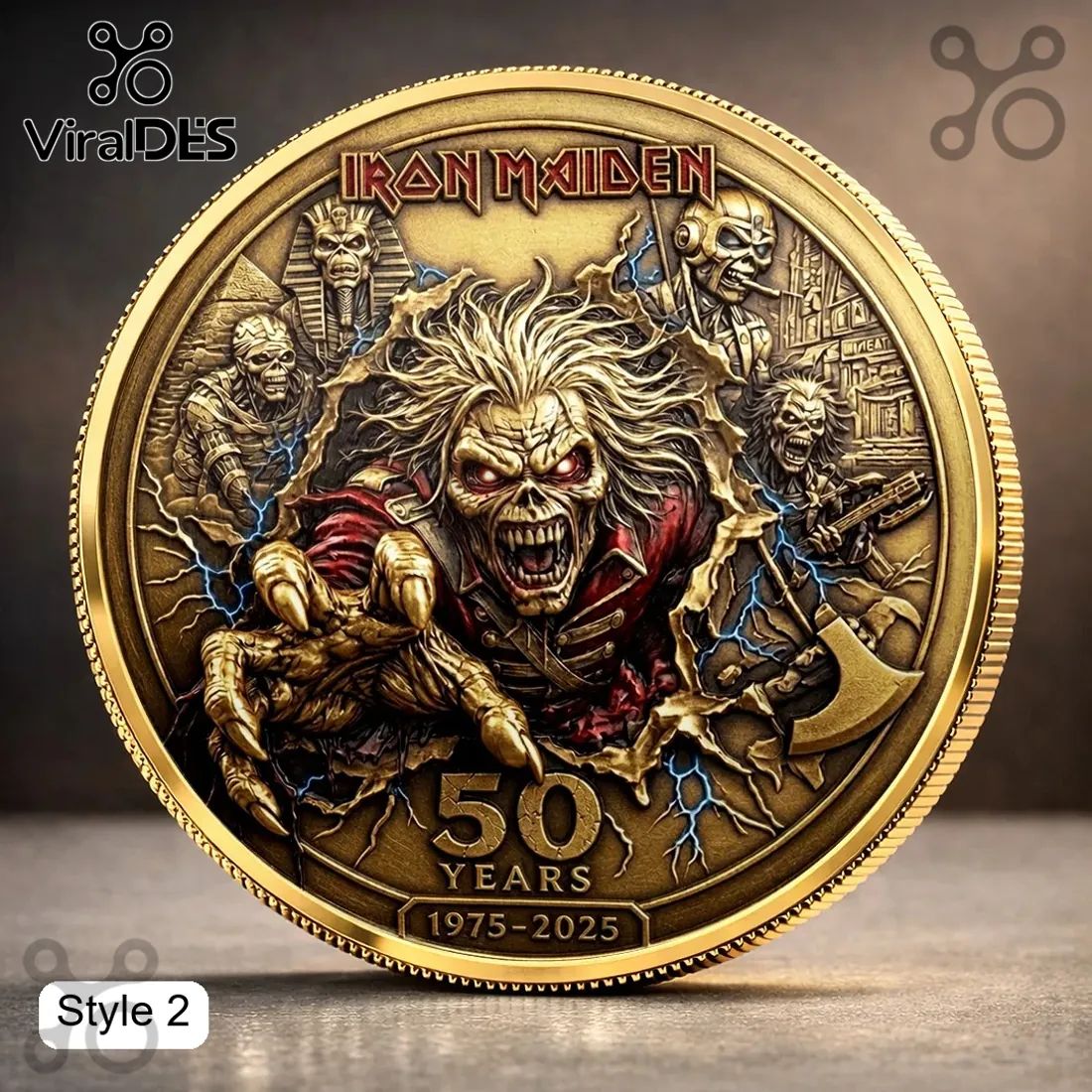 Iron Maiden 50th Anniversary Eddie Coin