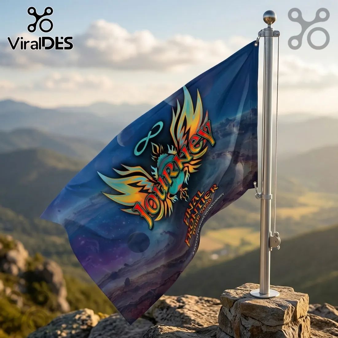 Journey The Final Frontier Tour 2026 Music Band Collectible House Flag