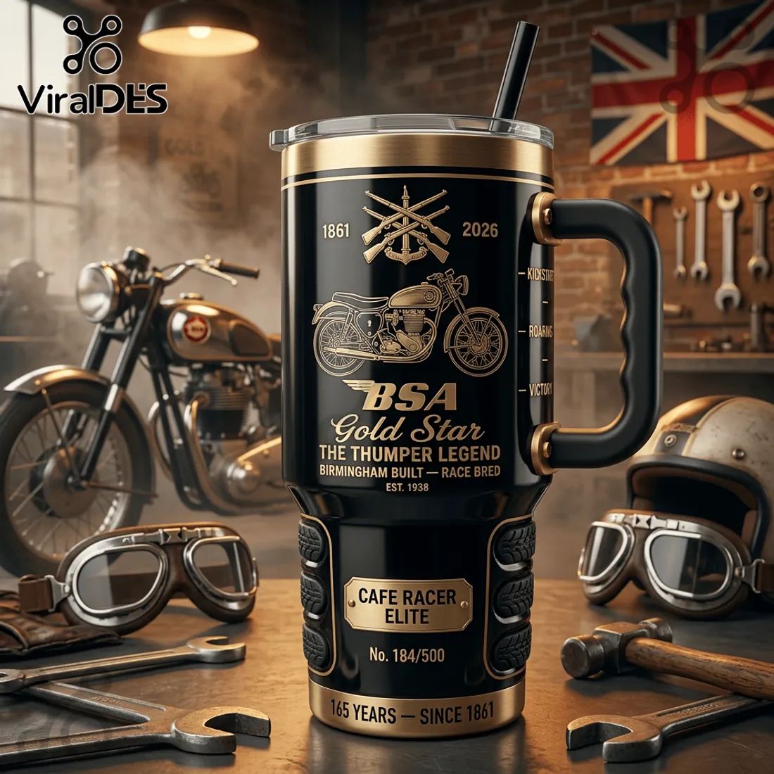 BSA Gold Star 165 Year Anniversary Limited Edition Stanley Tumbler 40oz