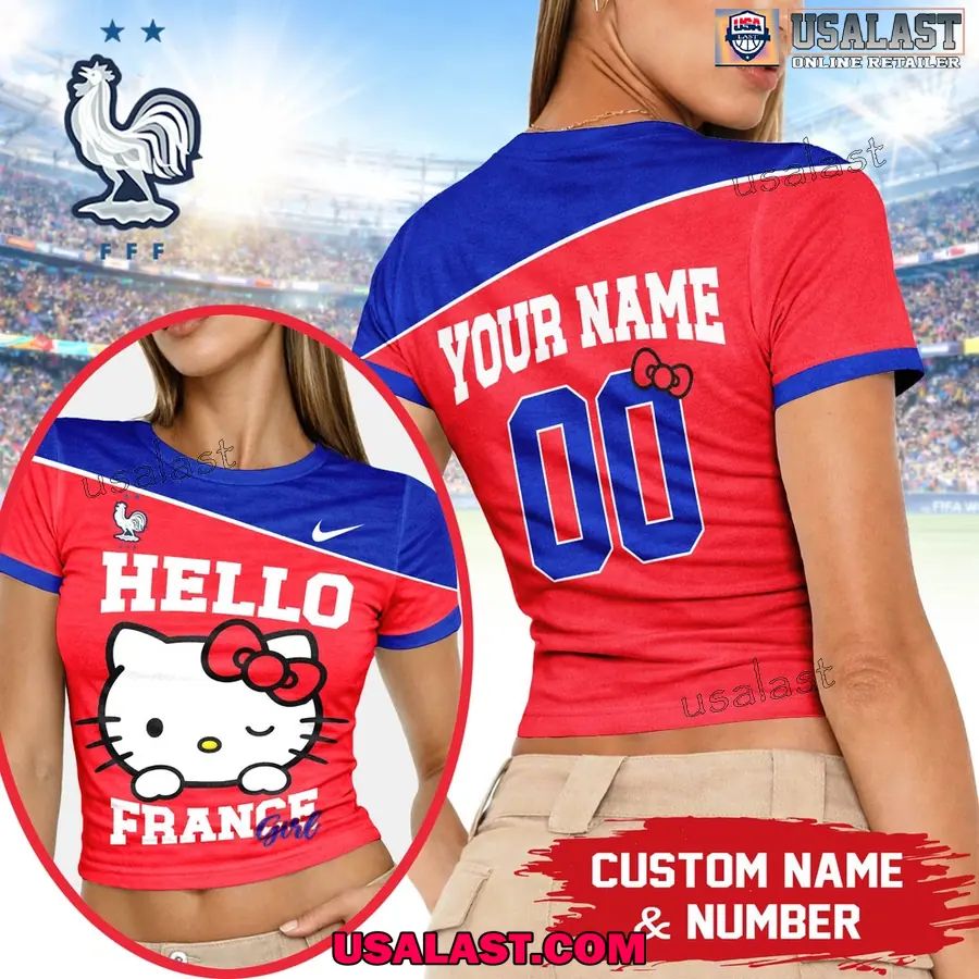 Personalized France World Cup 2026 Women Baby Tee
