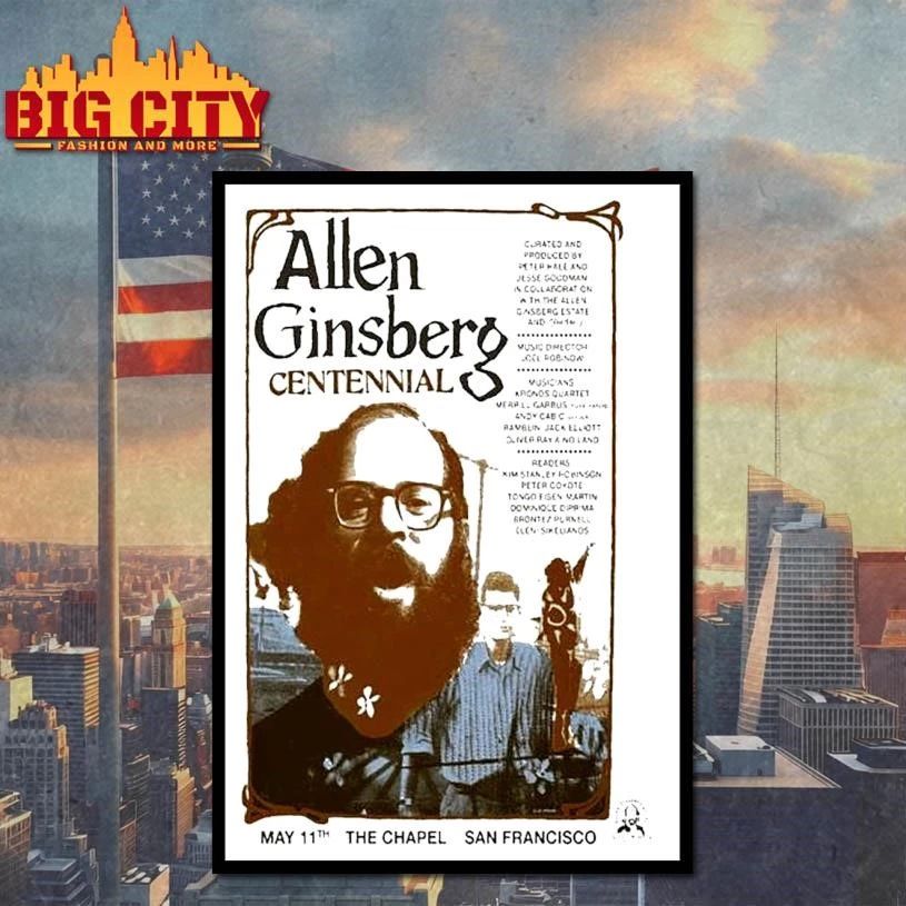 Allen Ginsberg Centennial May 11 2026 The Chapel, San Francisco Poster Shirt