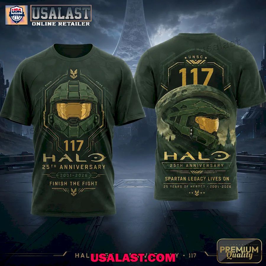 Halo 25th Anniversary 2001-2026 3D T-Shirt