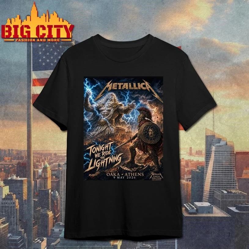 Metallica Tonight We Ride The Lightning Oaka Athens May 9, 2026 Shirt