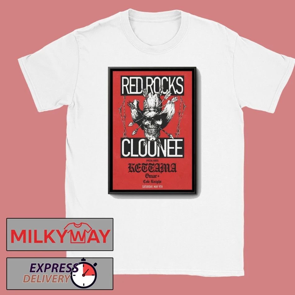 Cloonee May 9 2026 Red Rocks Amphitheatre in Morrison CO Poster shirt