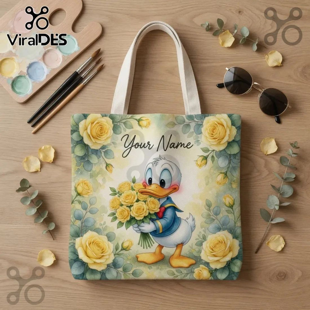 Donald Duck Personalized Tote Bag