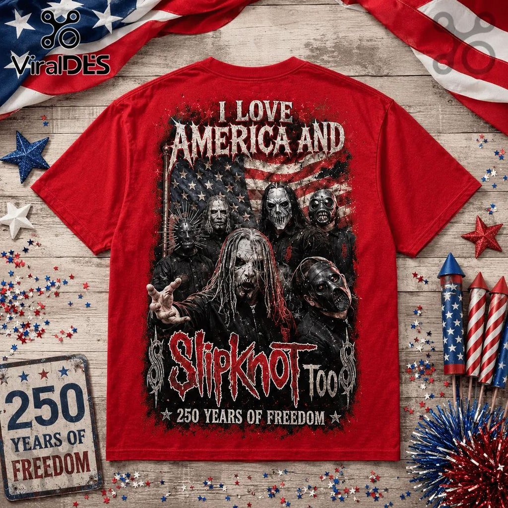 Slipknot x America 250 Years Of Freedom Red Graphic Gift for Men T-Shirt