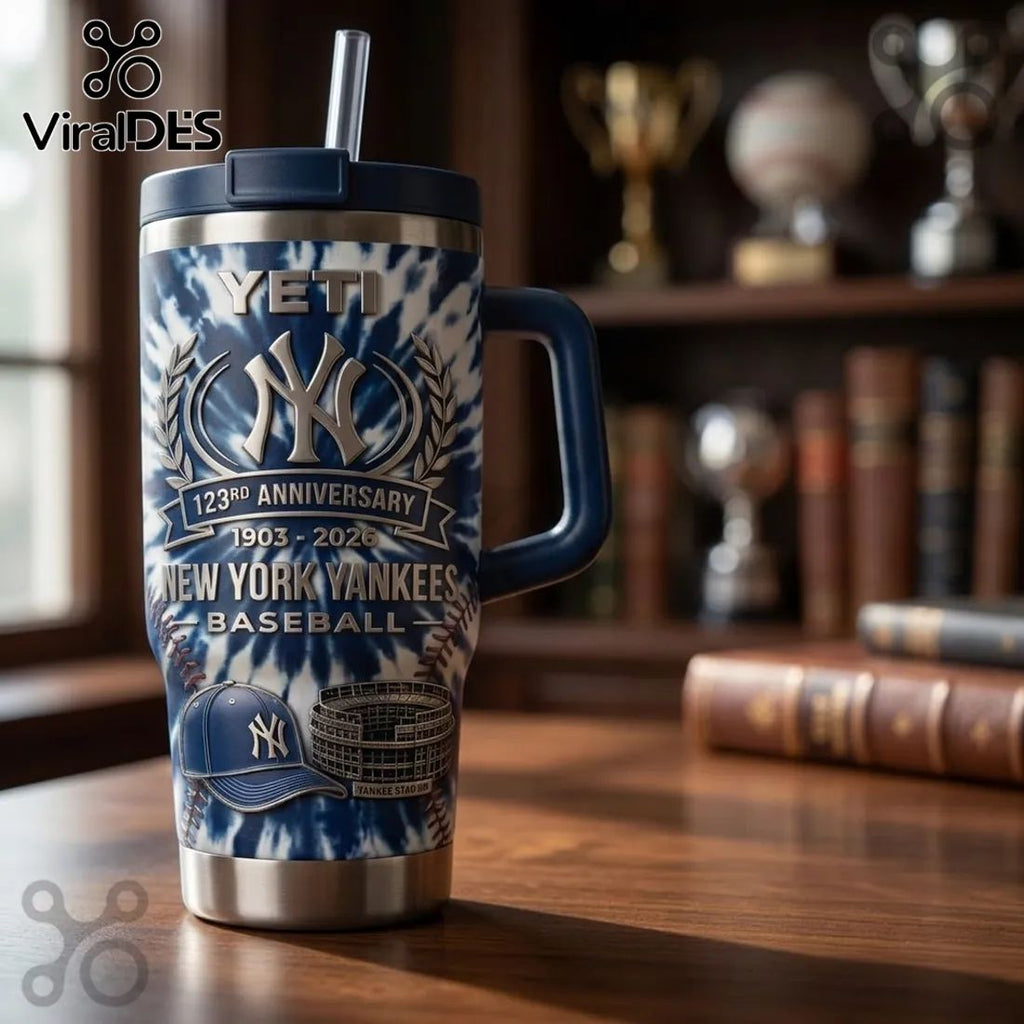 YETI x New York Yankees 123rd Anniversary Stainless Steel Tumbler