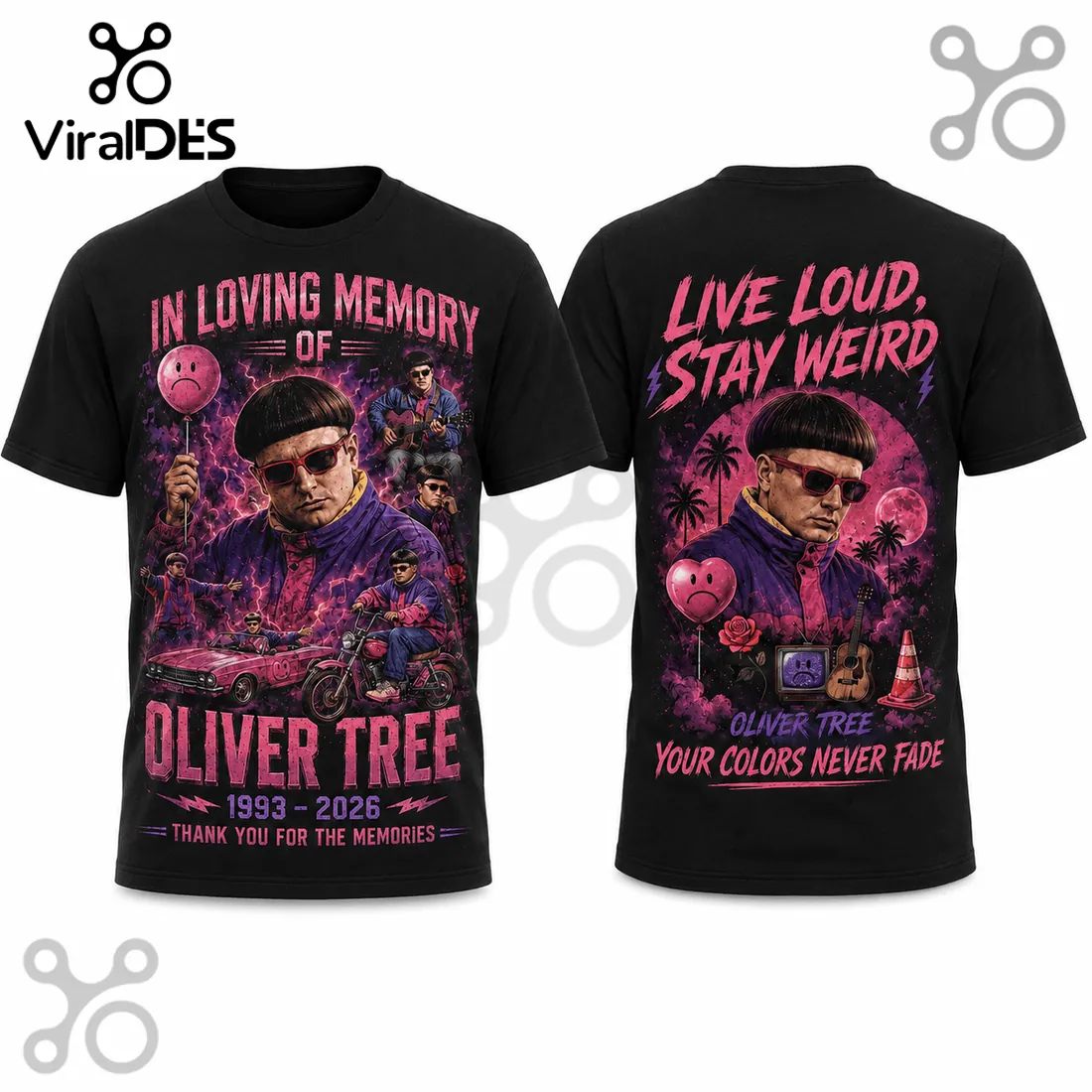 Oliver Tree In Loving Memory 1993-2026 T-Shirt