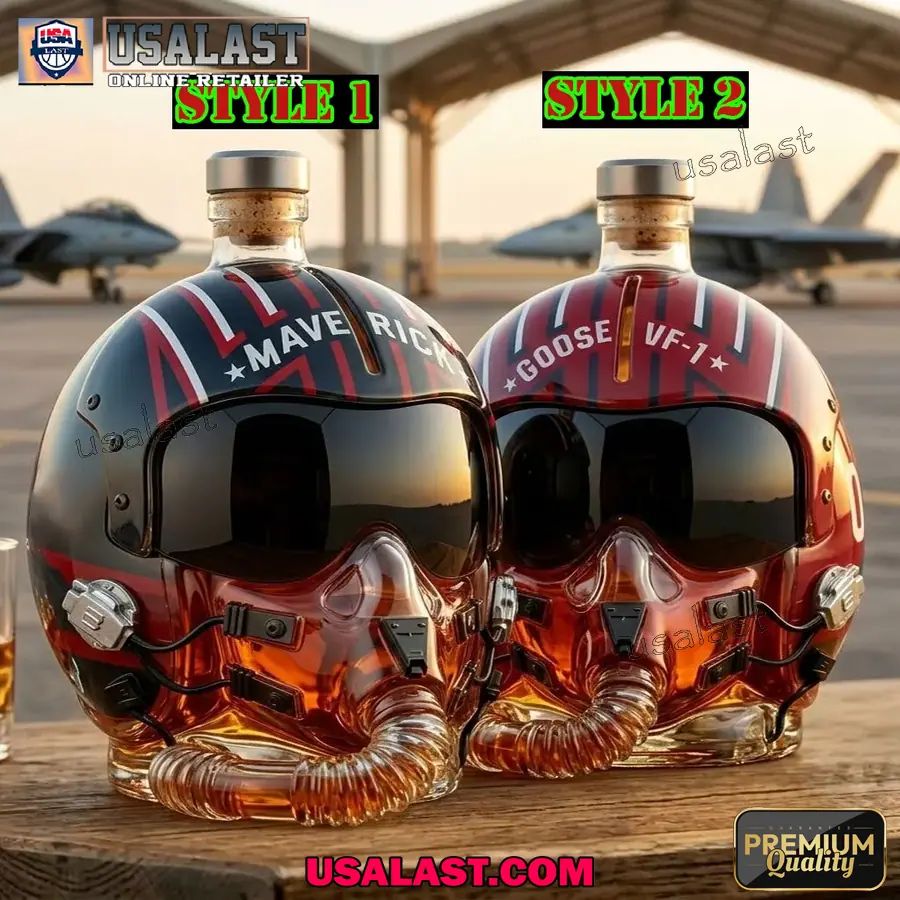 Gun Maverick 40th Anniversary Flight Helmet Decanter