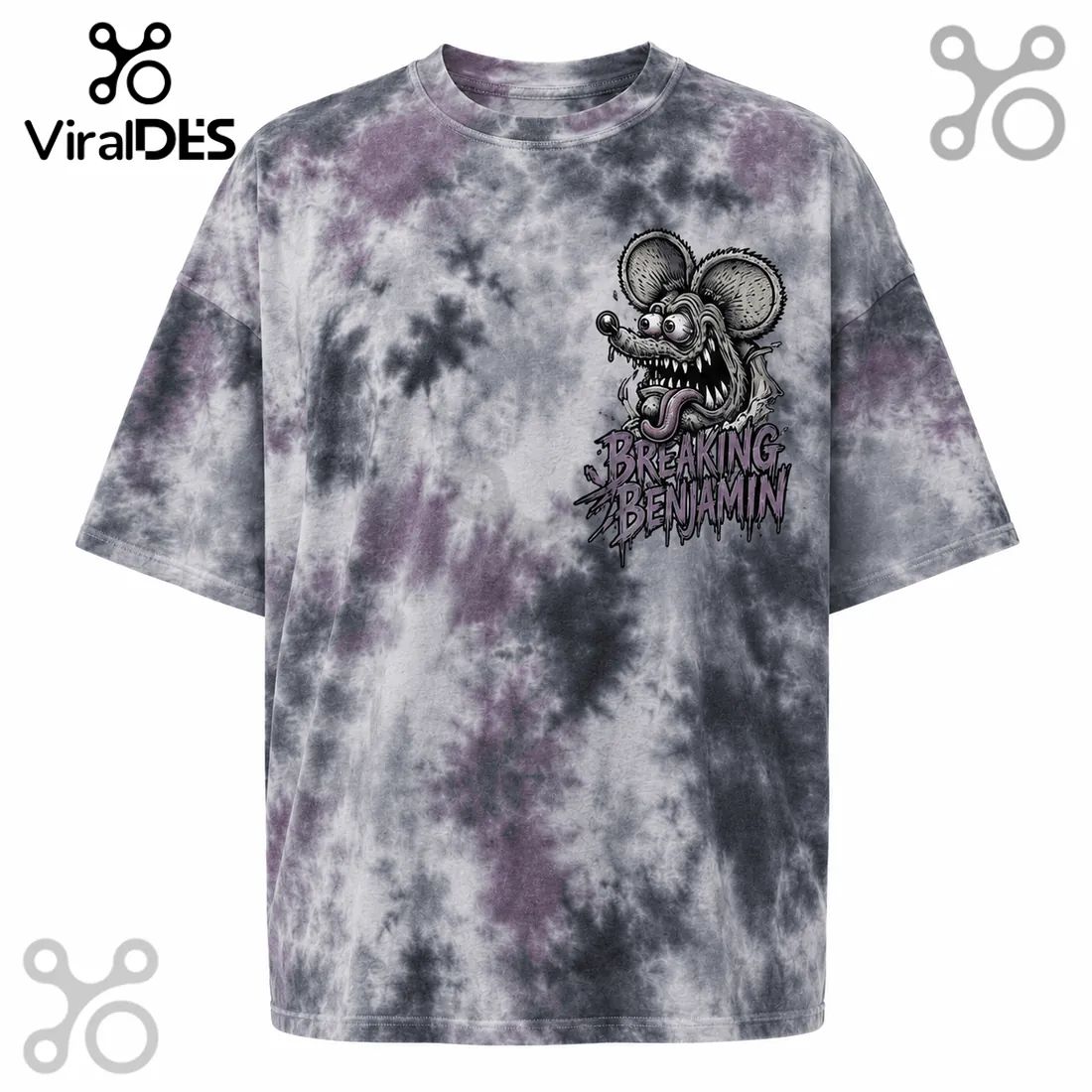 Breaking Benjamin Rat Mascot Tie Dye T-Shirt