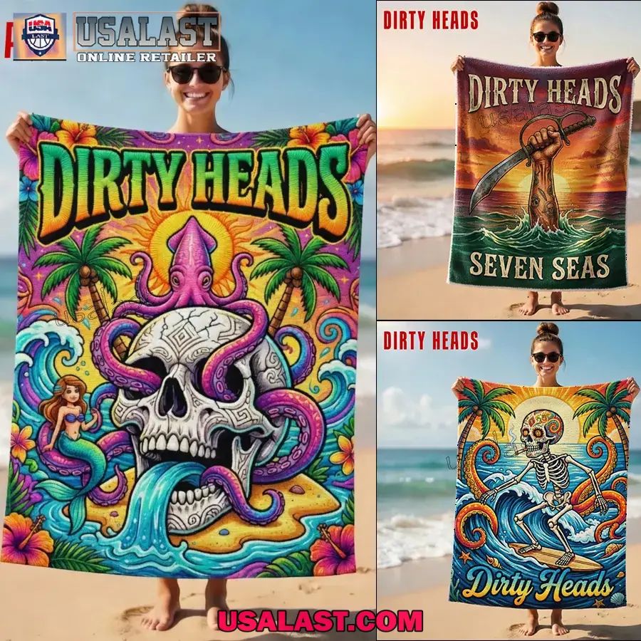 Dirty Heads Premium Beach Towel