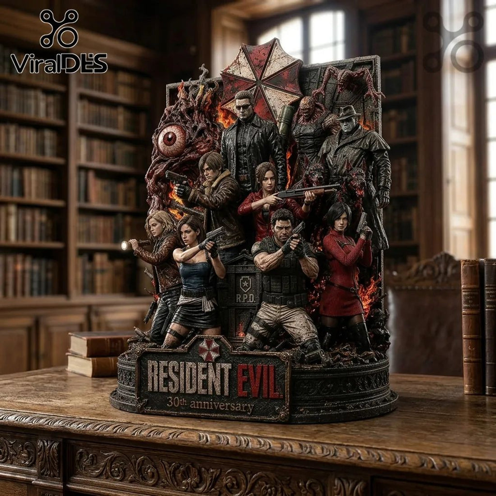 Resident Evil 30th Anniversary Sculpted Resin Diorama