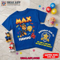 Personalized Sheriff Labrador Birthday Paw-Ty Kid Tee Shirt