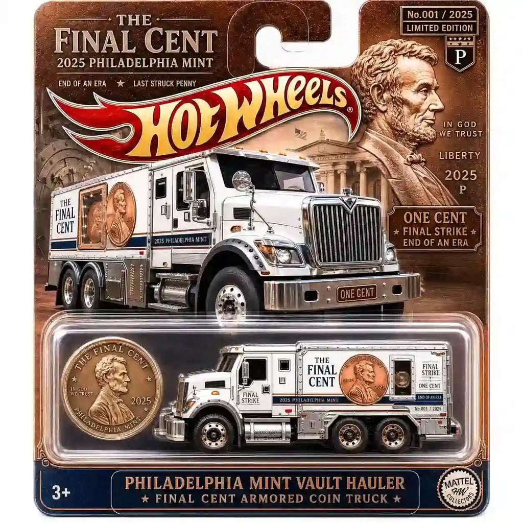 Wheels Philadelphia Mint Vault Hauler Final Cent Armored Coin Truck