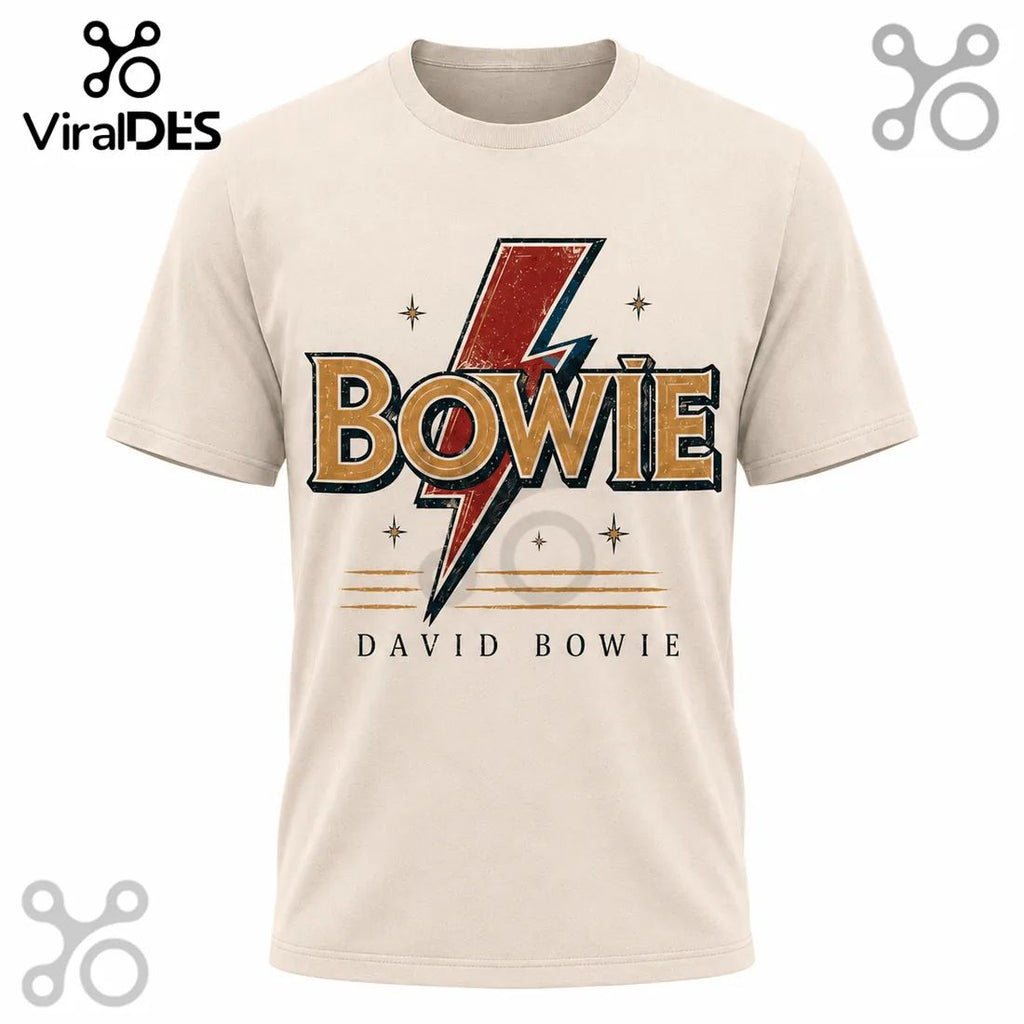David Bowie Starman Tribute Retro Graphic T-Shirt