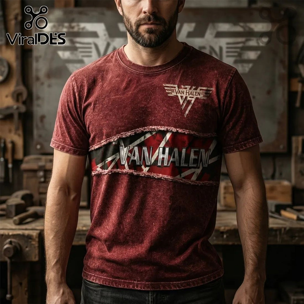 Van Halen Rock Band Premium Distressed Shirt